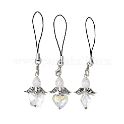 3 шт. подвесные украшения в виде ангела из стекла и акрила HJEW-JM04085