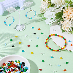 720 Stück 9 Farben undurchsichtige Jade-Imitationsglasperlen&nbsp;GLAA-SC0003-02