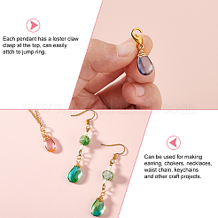 40шт стеклянные подвески украшения&nbsp;HJEW-GA0001-49