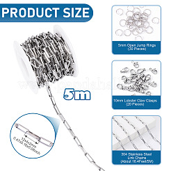 Наборы для изготовления браслетов/ожерельев из нержавеющей стали 304 своими руками&nbsp;DIY-TA0012-41A