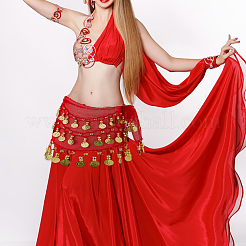 Сплав монета кисточка тканевые цепные ремни для танцовщицы&nbsp;DIY-WH0888-880A