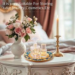 1 шт. железная плоская круглая панель-дисплей для ароматизатора AJEW-MB0001-13A