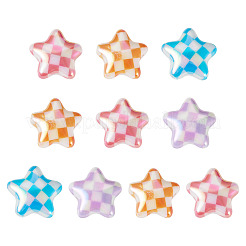 10шт УФ-покрытие непрозрачные акриловые бусины&nbsp;MACR-TA0002-44