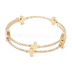 2шт. латунные трубчатые браслеты для женщин&nbsp;BJEW-JB11904