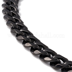 Collier à chaîne gourmette en acier inoxydable 304 avec placage ionique (IP) pour hommes et femmes&nbsp;NJEW-B083-03B