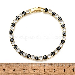 Bracelets à maillons et breloques en laiton émaillé&nbsp;BJEW-Z094-02G-02B