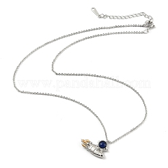 Collane ciondolo in ottone&nbsp;NJEW-B0002-04P