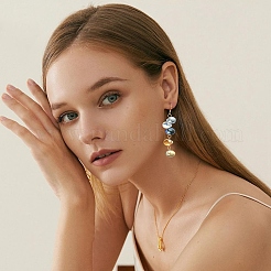 100 шт. Гальванические стеклянные бусины&nbsp;EGLA-YW0005-27A