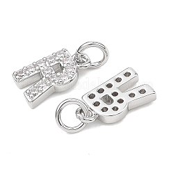 Shegrace Messing-Anhänger mit Mikropavé-Fassung aus klaren Zirkonia&nbsp;XGRQ29664-394P-R
