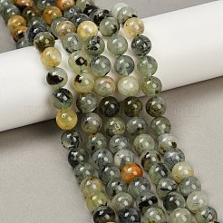 Perline Prehnite naturale fili&nbsp;X-G-P322-48-10mm-01