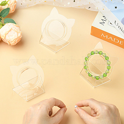 4 supporto per bracciale singolo in acrilico trasparente con retro inclinato&nbsp;AC-FS5191-01A