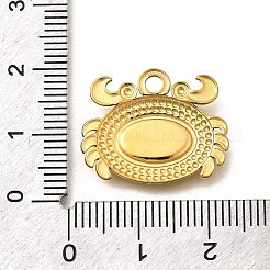 Оправы для подвесок из нержавеющей стали 304 в виде кабошонов STAS-E545-04C-G