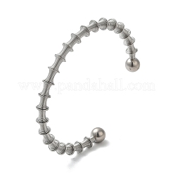 Открытый браслет-манжета из нержавеющей стали 304&nbsp;LS-BJEW-D021-01A-P