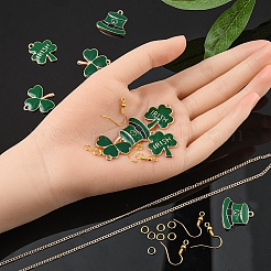 Комплект для изготовления ювелирных изделий с кулоном в виде клевера своими руками&nbsp;DIY-YW0005-05G