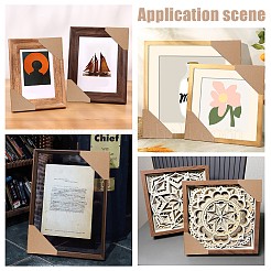 Защитные уголки для рамок из бумаги с треугольниками&nbsp;FIND-WH0126-961D