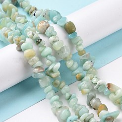 Fili di perline di amazonite di fiori naturali&nbsp;X-G-M205-12B
