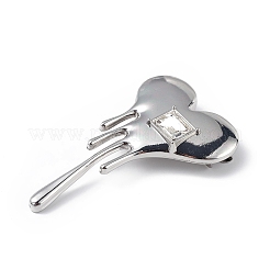 Брошь с плавящимся сердцем из кубического циркония&nbsp;LS-JEWB-E020-01P