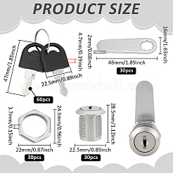 30 комплект замков и ключей из цинкового сплава&nbsp;OFST-WA0001-01