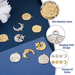 16 шт. 8-х стильная стойка с покрытием из нержавеющей стали 304 подвески&nbsp;STAS-BY0001-13