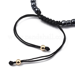 Nylon regolabile bracciali intrecciati cavo di perline&nbsp;BJEW-JB05480-05