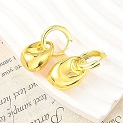 Nuggets Messing Creolen für Damen&nbsp;EJEW-U057-06B-01G