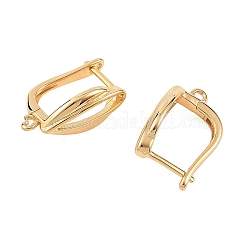 Componenti per orecchini a cerchio in ottone Shegrace&nbsp;XGRQ79989-939G