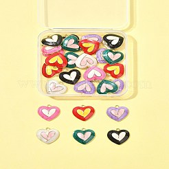 30шт 6 цвета сплава эмалевые подвески&nbsp;FIND-FS0004-06