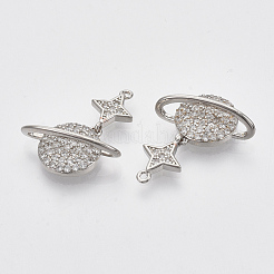 Латунные микро проложить кубического циркония подвески KK-T050-42P-NF