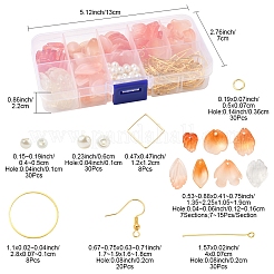 Наборы для изготовления сережек и подвесок из стекла на осеннюю тематику своими руками&nbsp;DIY-FS0008-91