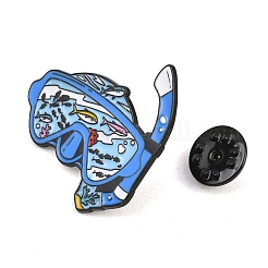 Spille smaltate a forma di maschera subacquea&nbsp;JEWB-I063-01EB-02