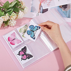 1 книга прозрачный полипропиленовый пластиковый фотоальбом для хранения карточек AJEW-GL0002-22A