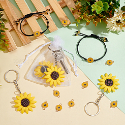 Подвески-соединители из цинкового сплава и брелок из железной смолы DIY-PH0008-31