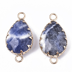 Соединители звеньев из природного содалита&nbsp;LS-X-G-T131-09B