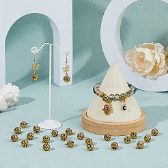 50 шт. полые подвески из сплава в тибетском стиле FIND-DC0005-70