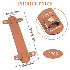 Taschenriemenabdeckungen aus Kunstleder&nbsp;DIY-CL0001-73C