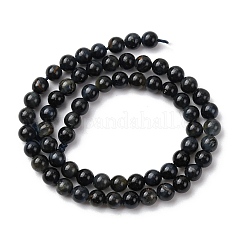 Натуральный голубой тигровый глаз бисер нитей G-Z116-A08-3mm