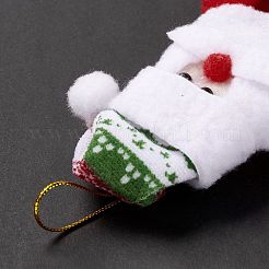 Рождественские подвесные украшения из нетканого материала AJEW-P099-04