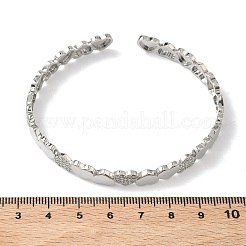 Латунь микро проложить Цирконом браслеты&nbsp;BJEW-C144-02P