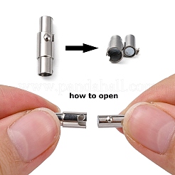 Устойчивая к потускнению гладкая запирающая трубка из нержавеющей стали 304 с магнитными застежками&nbsp;LS-STAS-H019-5