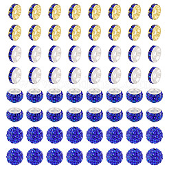 120 Stück 4 Stil Pavé-Disco-Kugel-Perlen&nbsp;RB-TA0001-18