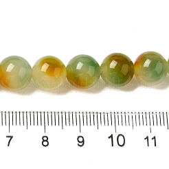 Naturales teñidos abalorios de jade blanco hebras&nbsp;G-M402-C04-11