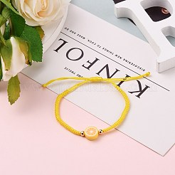 Плетеные браслеты из бисера с нейлоновой нитью&nbsp;BJEW-JB05666