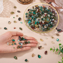 500 г окрашенных и нагретых бусин натурального агата&nbsp;G-TA0002-73E