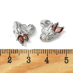 Латунь сердце подвески KK-D092-02P-02