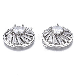 Латунные подвески с фианитами&nbsp;ZIRC-S069-006P