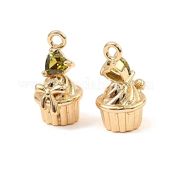 Латунные микро проложить кубического циркония подвески&nbsp;KK-C155-16G-04