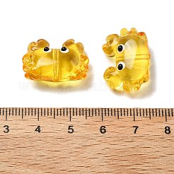 Прозрачные стеклянные эмалевые бусины&nbsp;LAMP-V001-08F