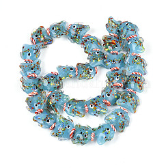 Perles vernissées manuelles&nbsp;LS-LAMP-T023-16C