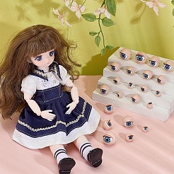 24 пара 6 стиля 3d abs кукла ремесло мультфильм подвижный глаз&nbsp;FIND-PH0028-13B