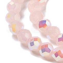 Стеклянные бусины с гальваническим покрытием  GLAA-A014-01C